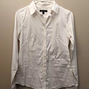Banana Republic Womens Long Sleeve Button Down Size 4 White